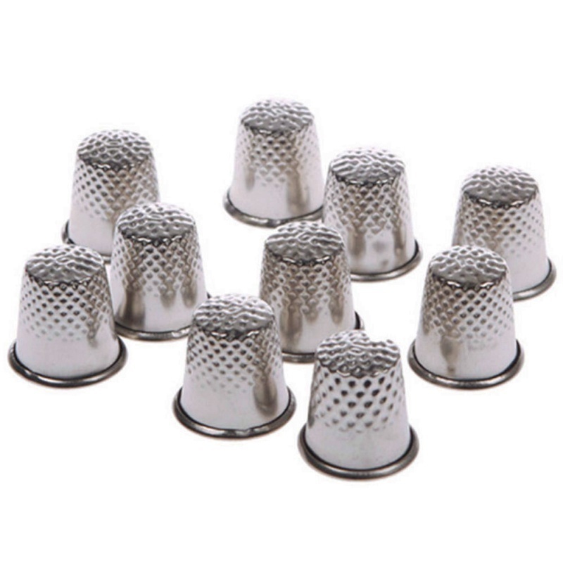 10Pcs Metal Aluminum Top Needl - Sewing Thimble Metal avaliação e preço