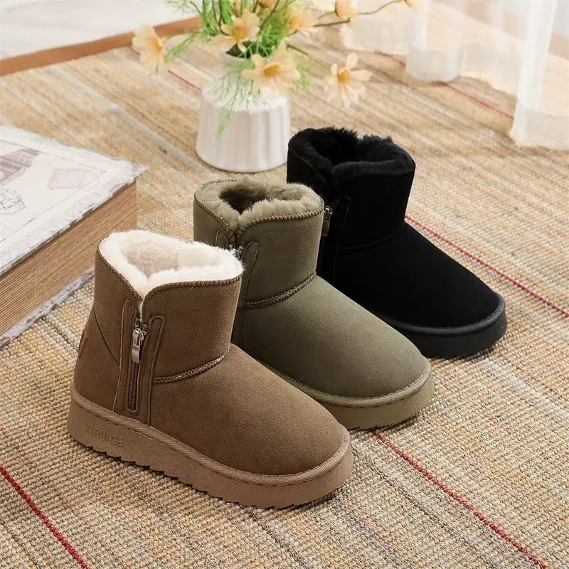 Snow boots women's Korean vers - Sewing Fleece avaliação e preço