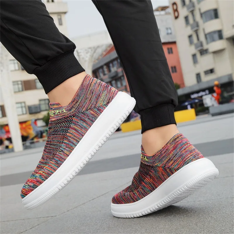 Summer Wide Toe Sneakers For M - Knit Stabilizer Stretch avaliação e preço