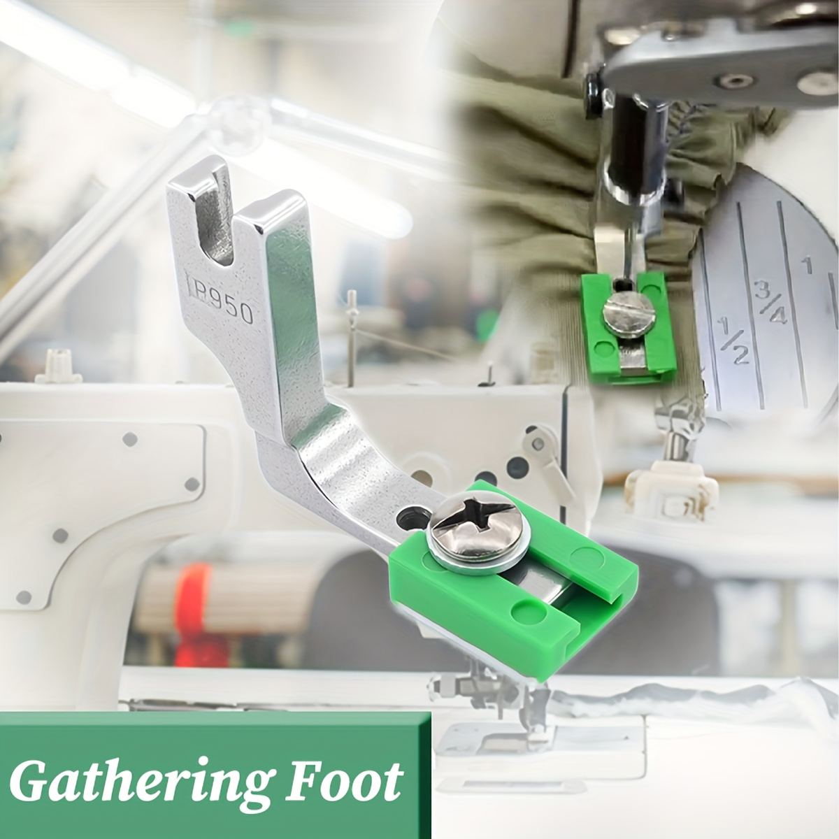 P950 Adjustable Ruffling Press - Rolled Hem Foot avaliação e preço